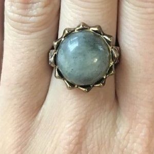 House of Harlow Gold-Plated Pyramid Spike Ring